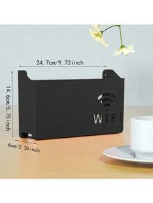 1pc Wall-Mounted WiFi Router Storage Box, Home Decor, Room Decoration - Multicolor - View 15