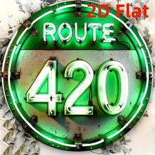 1 PC 8-Inch Round Neon Sign No. 420 Highway - Heavy-Duty Metal Structure, Visually Luminous Effect, No Batteries/Power Required - Suitable For Home, Office, Decoration For 4/20 Themed Parties - Includes Simple Installation Hardware - Weather-Resistant Indoor And Outdoor Decoration - Christmas Decoration - 1 biển nhôm - Xem 6