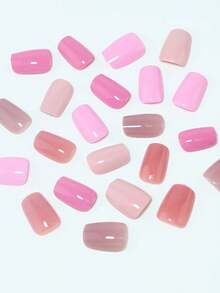 Hộp 150 móng tay giả Maillard màu nâu thu đông có thể tháo rời - Nhiều màu - Xem 3