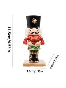 新奇圣诞老人胡桃夹子摆件烛台装饰室内圣诞胡桃夹子桌面中心摆件节日架子装饰家居装饰品派对用品，香薰蜡烛容器，非常适合圣诞节、万圣节、情人节、新年夜、送礼装饰