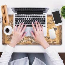 Alfombrilla de ratón grande con mapa de la Tierra Media - Almohadilla de escritorio ultra suave, base de goma, diseño con temática de Halloween, adecuada para oficina y configuración de computadora doméstica, diseño de fantasía, alfombrilla de ratón, alfombrilla de escritorio, alfombrilla de ratón linda, tapete de escritorio de computadora, alfombrilla de ratón grande, almohadilla para teclado, alfombrilla de ratón para juegos, almohadilla de escritorio grande, tapete de escritorio, accesorio de estación de trabajo, textura suave, base - Multicolor - Ver 5