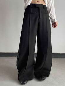 Unisex High Waist Wide Leg Loose Casual Pants