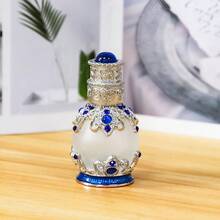 1pc 15ml Middle Eastern Style Glass Globe Bottle, Jewelry Design Fragrance/Essential Oil Refillable Decor Bottle, Elegant Home Decor Accessory, Vanity Decoration, Hand Wash Only, Refillable And Reusable, Women's Personal Care Item, Chic Fragrance Storage Bottle, Sophisticated Decor, High-End Quality, Fashionable Cosmetic Accessory, Lightweight And Portable Travel Refill Bottle (Empty Bottle Only)