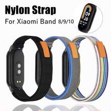 1pc Nylon Band Compatible With Xiao Mi Mi Band 10/9/8Strap Replacement Wristband,Breathable Trail Loop Fabric Bracelet Belt Compatible With MiBand8/ MiBand9/MiBand10 NFC Smart Accessories,Back To School Essentials