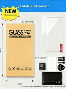 VIAJELUZ Compatible para Nintendo Switch 2 Modelo 2025 Protector Pantalla, Mica Cristal Vidrio Templado, Cobertura Total de 7.9 Pulgadas, Transparente Ultra HD, Anti-rasguños - Desnudo - Ver 12