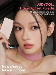 JUDYDOLL 迷你彩妆盘、紧凑型眼影盘、彩妆组合盘、睫毛膏、旅行和日常使用、哑光、荧光笔、眉粉、轮廓 - 05 Sleepless Box - 查看 7