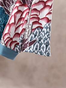 Bohemian Women's Two Pieces Set, Retro Flowers Floral Print Top And Skirt Set, Casual And Fashionable Bohemian Elegant Set For Women - 彩色 - 查看 9