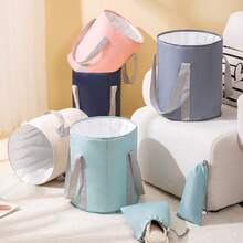 1个可折叠足浴盆，便携式旅行足浴盆，露营洗脚袋，家用足浴盆，旅行保温足浴袋，足浴桶