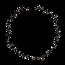 手工银质新娘头饰，镶嵌仿珍珠和水晶，适合搭配婚纱、伴娘、派对、舞会等场合。头链、发饰、发饰、女士珠宝、皇冠、头冠、头饰、女士发饰 - 彩色 - 查看 10