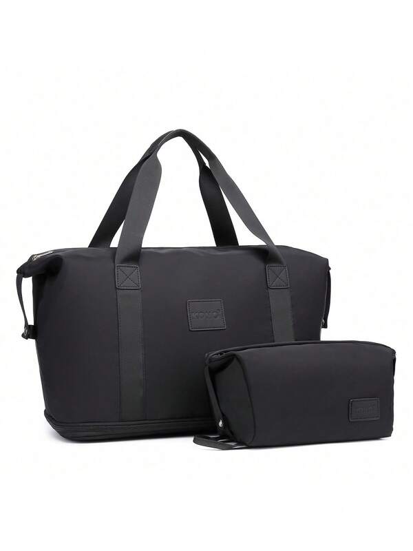Erweiterbare Kabinen-Reisetasche im Set für Damen und Herren – 36L, leicht, wasserabweisend, Handgepäck mit Nass-/Trockentrennung, Gym-, Übernacht- & Weekender-Tasche mit Trolley-Schlaufe