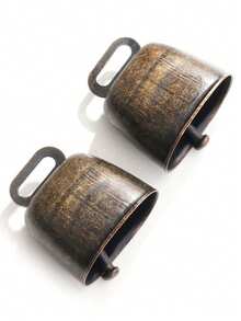 宠物铃铛 放牧铜牛铃铛，金属农场动物防走失铃铛 响亮青铜铃铛 小型黄铜呼唤铃铛 适用于放牧牛、马、羊 - 彩色 - 查看 5