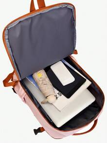 女士背包，大容量旅行背包，通勤/上学背包，时尚笔记本电脑包，短途商务旅行行李包，符合瑞安航空、威兹航空及其他航空公司的规定 - 彩色 - 查看 5