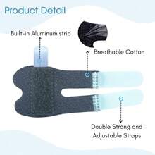 4Pcs Color Thumb Finger Splint, Finger Splints, Finger Brace, Injured Mallet Finger, Broken Fingers Straightening, Or Support Fingers, Suitable Thumb, Index, Middle, Ring, Pinky Finger - 彩色 - 查看 5