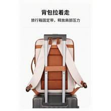 Men's Short-Distance Travel Backpack, Business Computer Bag, Expandable, Multifunctional, Large - 黑色 - 查看 5