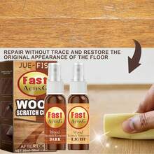 Ultimate Wood Floor Cleaner & Polish - Powerful Stain & Grime Remover For Tiles, Laminate, Vinyl, 60ml Solution - Adds Brilliant Shine, Streak-Free,Gifts For Men And Women Suitable For Valentine's Day, New Year's Day, Birthdays, Weddings, And Parties,Kitchen,Bathroom,Home,Room,Quick Ship Items,Free Shipping - 棕色 - 查看 7