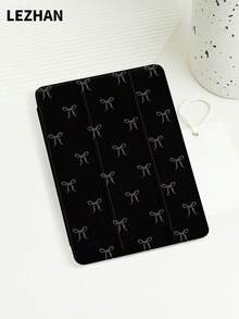 1 件蝴蝶结印花扁平保护壳，兼容 iPad 10.2 英寸、iPad Pro 11 2021/2020/10th Gen、iPad Mini 4/5/6、Galaxy Tab A8 10.5 英寸 2022、Matepad 10.4/Tab，带铅笔槽，防摔，平板电脑支架保护套 - 彩色 - 查看 3