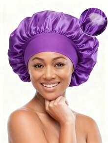 Set de 5 rizadores sin calor con gorro de baño, gorro de noche de satén y accesorios. Accesorio multifuncional para el cabello, ideal para diversos peinados. Perfecto para el trabajo, yoga, cocina, deportes, etc. Crea ondas grandes. También para viajes. Productos y herramientas para el cabello. Accesorios de peluquería. - Multicolor - Ver 9