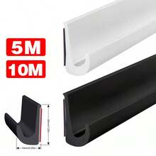 Self Adhesive Shape Rain Gutter Drip Rail Molding RV Water Guide Strip - Black - View 6