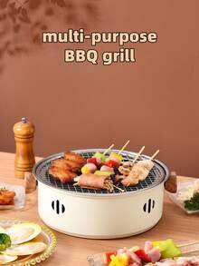 High-Quality Charcoal Grill, Sturdy And Portable, Suitable For Outdoor Camping, Picnics And Backyard BBQ Parties - Great For Grilling Meats, Vegetables And Seafood - Multicolor - View 1