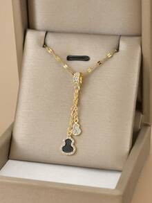 1 chiếc vòng cổ bằng thép không gỉ hình bướm và trái tim rỗng đính đá Rhinestone sang trọng dành cho nữ, quyến rũ, thích hợp cho tiệc tùng, đeo hàng ngày, phong cách Châu Âu & Mỹ, độc đáo, hào phóng, đá Cubic Zirconia, trang sức cưới, quà tặng cho bạn gái, người thân, bạn bè, sinh nhật, ngày lễ tình nhân, quà tặng cho người yêu - Vàng - Xem 20