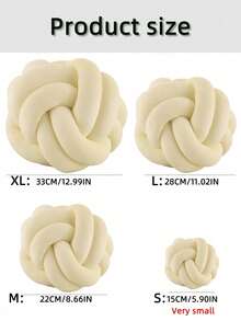 1 件纯色多功能八角形装饰抱枕，适用于沙发、咖啡桌、卧室、装饰垫 - 奶油白 - 查看 2