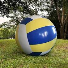 1/2 piezas Voleibol inflable gigante - Material de PVC duradero, diseño vibrante en azul y amarillo, adecuado para reuniones familiares, piscina, fiestas en la playa, juegos al aire partidos de voleibol, fácil de inflar, colores mixtos vibrantes, accesorio de deportes al aire libre, entretenimiento para fiestas en la piscina, diseño dinámico, inflado conveniente, aplicable para fiestas acuáticas, fiestas de vacaciones, accesorios para fiestas temáticas de deportes - Multicolor - Ver 9