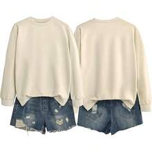 God Is Good All The Time Sweatshirt Womens Christian Shirts Crewneck Religious Faith Pullover Inspirational Tops - 淺褐色的 - 查看 3