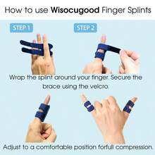 4Pcs Color Thumb Finger Splint, Finger Splints, Finger Brace, Injured Mallet Finger, Broken Fingers Straightening, Or Support Fingers, Suitable Thumb, Index, Middle, Ring, Pinky Finger - 彩色 - 查看 7