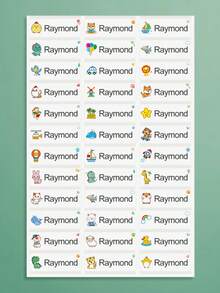 Personalized Waterproof Transparent Name Labels-Customizable Stickers For Water Bottles, Lunch Boxes, And Travel Accessories, Wear-Resistant, Perfect For Daily Use In Office, Home, And Outdoor Activities, Easy To Apply And Long-Lasting, Waterproof, Seal, Reusable, Adhesive, No-Iron Exquisite, Cartoon, Modern Custom, Personalized, Unique Ideal Gifts For Him Her, Family, Friends