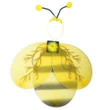 Bumble Bee Costume For Kids, Furry Design Bee Headband And Wing, Bee Halloween Costume - Yellow - View 6