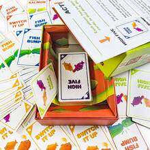 [90 Seconds Of Fun] Happy Salmon - Quick Reaction Action Card Game For Parties And Social Gatherings