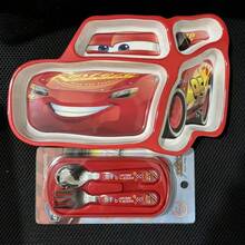 Disney 密胺餐具碗套装，3D造型碗+叉勺，家用餐具，旅行户外野餐碗碟套装，可重复使用，适合家庭聚会，返校季礼物 - 彩色 - 查看 12