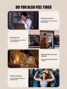 Rechargeable Portable Mini Neck Massager, Electric Neck Massage Pad, Relieve Shoulder & Neck Stress, EMS Microcurrent Neck Massage Patch, 8 Modes And 19 Intensities - Blue - View 10