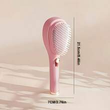 Awaoko 1支装奢华伸缩梳，创意防静电设计，打造蓬松顺滑秀发。双面按摩梳，温和呵护秀发，轻松梳理打结。个人护理产品，一键去除脱发 - 彩色 - 查看 12