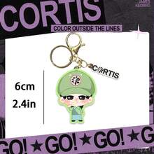 Chaveiro COR TIS/Kpop, Chaveiro COR TIS, Chaveiro de personagem de desenho animado fofo, Produtos para fãs de Kpop, Pode ser usado como pingente de bolsa, Chaveiro, Pingente de decoração para jeans, Presente de aniversário, Lembrancinha de festa, Presente de Natal - Multicolorido - Ver 3