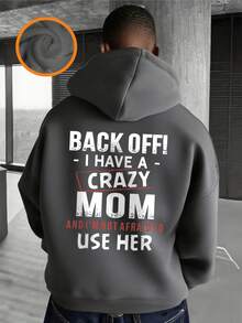 Tween Boys Graphic Print Thermal Lined Hoodie Sweatshirt, Warm & Comfortable For Autumn/Winter