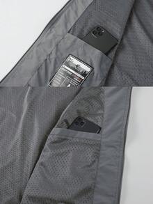 Men's Lightweight Vest, Multi-Pocket Zipper Nylon Sleeveless Jacket, Suitable For Outdoor, Fishing, Photography, Casual, Sports, All Seasons - Grey - View 6