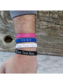 Custom Laser-Engraved Silicone Wristbands