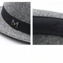 1 件，男士英式圆顶礼帽，复古爵士风格宽边帽，秋季户外骑行配件，节日时尚礼物，修饰脸型的设计。 - 彩色 - 查看 5