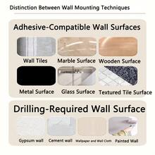 Foldable Bathroom Towel Rack, Drill-Free Installation, Suitable For Washstands, Toilets And Bathrooms, Simple And Practical - Multicolor - View 10
