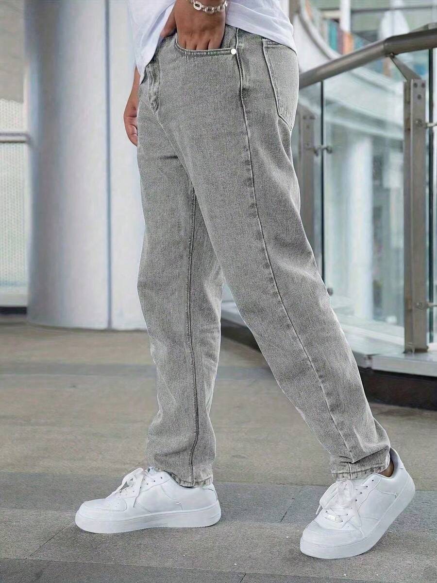 Quần Jeans Skinny Ôm Vừa Vặn Thường Ngày Cho Nam - Phù Hợp Với Mọi Mùa