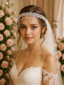 BABEYOND 1920s Flapper Headpiece Roaring 20s Headband Great Gatsby Headband Chain For Women Vintage Hair Accessory - 銀色 - 查看 4