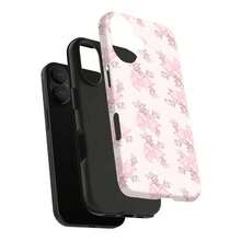 Una funda de teléfono elegante no incluye un cordón ni un soporte. Funda de teléfono con diseño floral rosa femenino, adecuada para los modelos de 17, 16, 15, 14 Pro, 13, 12, 11, XR, XS Plus, fabricada con material de silicona TPU, que ofrece protección golpes y... - Blanco LB222 - Ver 4
