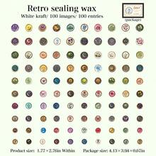 have a good day 1盒100张各种复古风格立体图案贴纸个性垃圾日记美学手机壳DIY拼贴卡片材料手工手账艺术剪贴簿办公和学校用品 - 彩色 - 查看 13