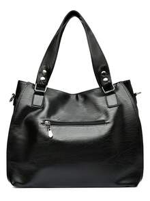 2025 New Fashion Middle Aged Women's Mom Bag Large Capacity Handheld Shoulder Bag Versatile Style Soft Leather Diagonal Straddle