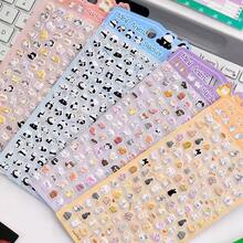 قطعة واحدة ملصق رغوي ثلاثي الأبعاد بتصميم حيوان، بطريقة جميلة، ملصق ديكور كرتوني، مصنوع من الإسفنج والبي في سي، متوفر بأربعة أنماط: باندا، جرو، أرنب، وقطة. يمكن تطبيقه على كتب الملصقات، دفاتر اليوميات، أجهزة الكمبيوتر المحمولة، والثلاجات. - متعدد الألوان - مشاهدة 1