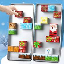Bloques magnéticos, cubos de construcción de rompecabezas 3D, juego de apilamiento STEM genial para niños y niñas, rellenos de calcetines navideños, recuerdos de fiesta navideña y regalo de Halloween - Multicolor - Ver 7