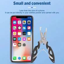 2pcsAorace Multifunction Fishing Tools Accessories For Goods Winter Tackle Pliers Vise Knitting Flies Scissors Braid Set Fish Tongs