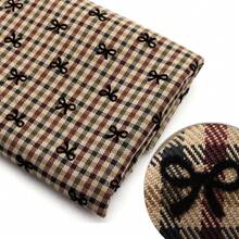 1 miếng vải kẻ caro họa tiết nơ - 57,08x19,68 inch (145x50cm) dùng cho đồ thủ công DIY, ví & túi xách thủ công | Họa tiết sang trọng, chất liệu cao cấp, thời trang đa năng, dệt may, nơ tóc & chần bông - Nhiều màu - Xem 4