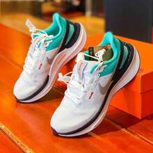 Nike Nuevas zapatillas de running para mujer, AIR ZOOM STRUCTURE 25, zapatillas de fitness para exteriores, zapatillas casuales, carreras de larga distancia, estabilidad, amortiguación, carreras en carretera. - Blanco - Ver 3